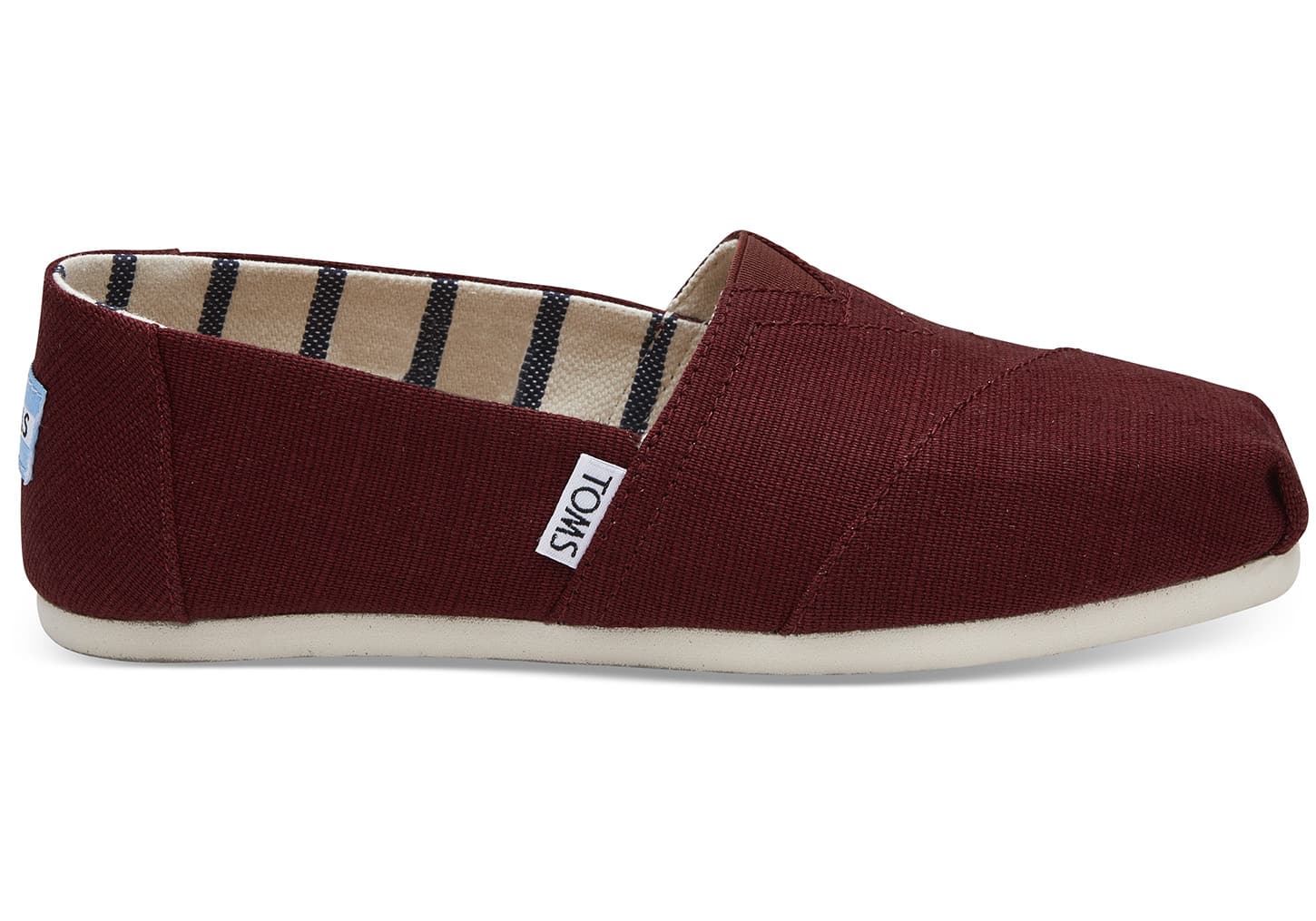 Toms Classics - Womens Alpargata Espadrilles - Burgundy - NZ - 865390YSQ